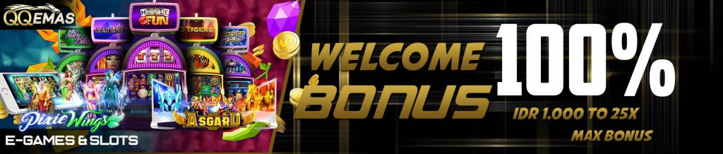 welcome bonus slot online 100%